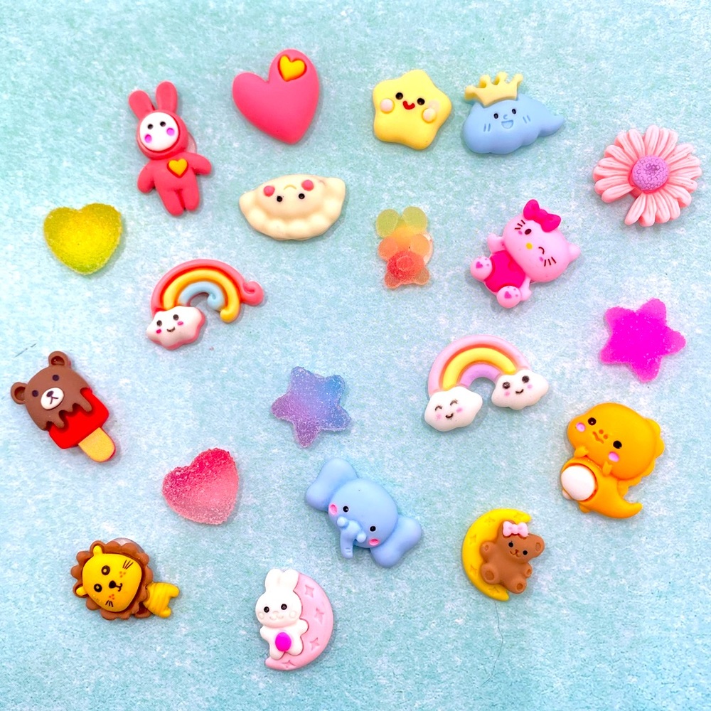 20pcs- Cartoon Kawaii 3D Stickers, Bottle/Phone/Refrigerator/laptop stickers
